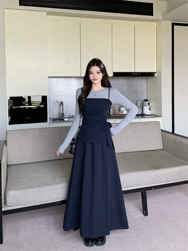 3-Piece Cami and Skirt Set Women's Slimming Fall Outfit - Image 2
